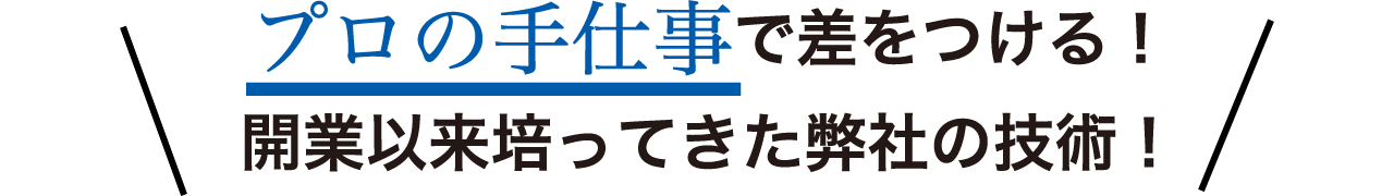 プロの手仕事で差をつける！トイレの神様石橋の開業以来培って来た弊社の技術！